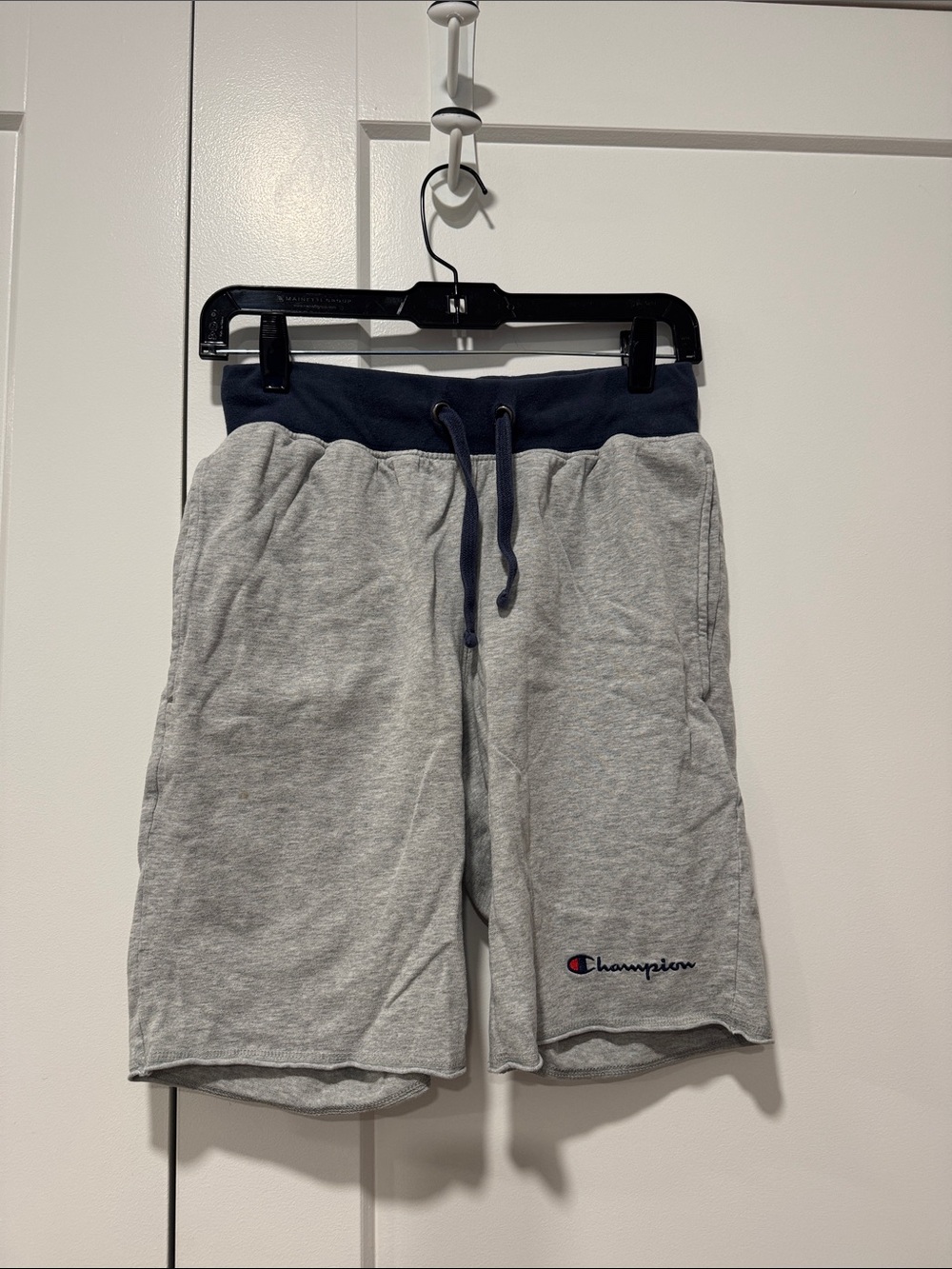 Champion Men's Gray Fleece Drawstring Shorts